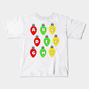 Christmas lights A - I Kids T-Shirt